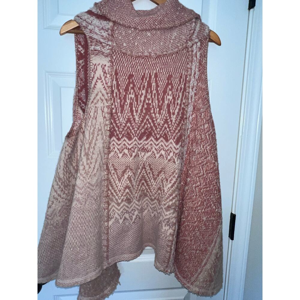 Free People "In Your Arms"  Swing Sweater Vest Cardigan Size Small - Picture 8 of 10